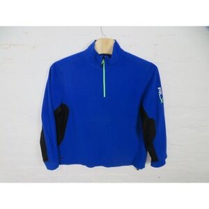RLX Ralph Lauren Pullover Mens 2XL Blue 1/4 Zip Fleece Golf Stretch Performance